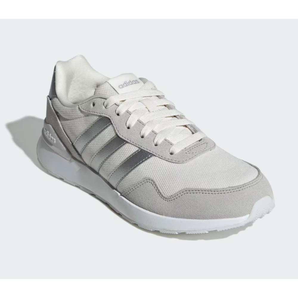 adidas Women's Run 60s 4.0 Sneakers Grey Metallic Silver Shoes JR6628 Sz US 5.5